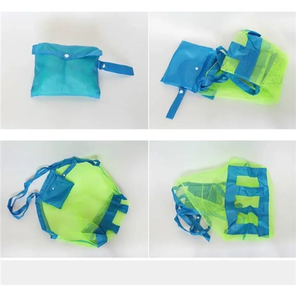 2 Pack Extra Large Mesh Beach Bag Childrens' Toy Storage Swimming Equipment Bag